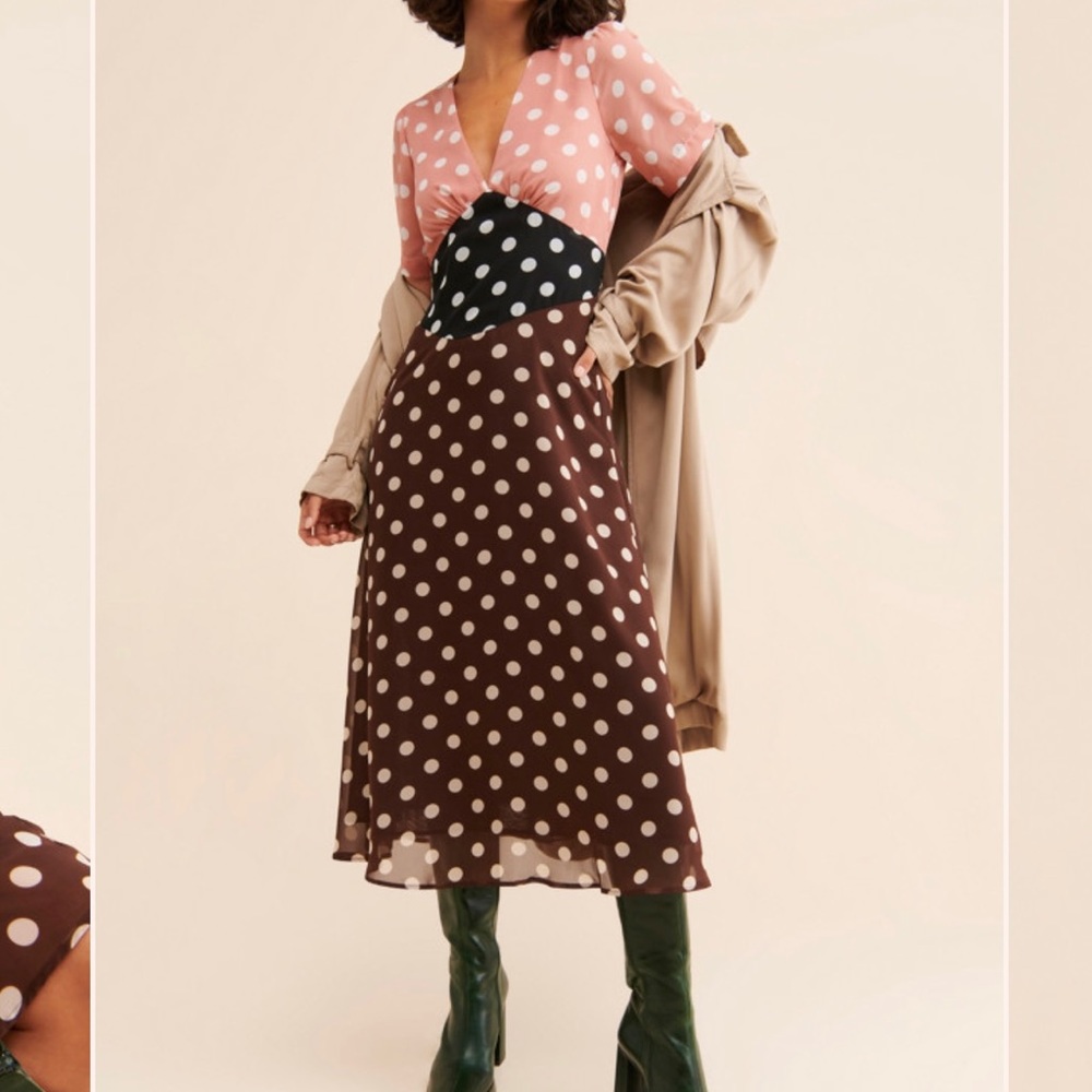 NWT Lisa Says Gah Polka Dot Dress